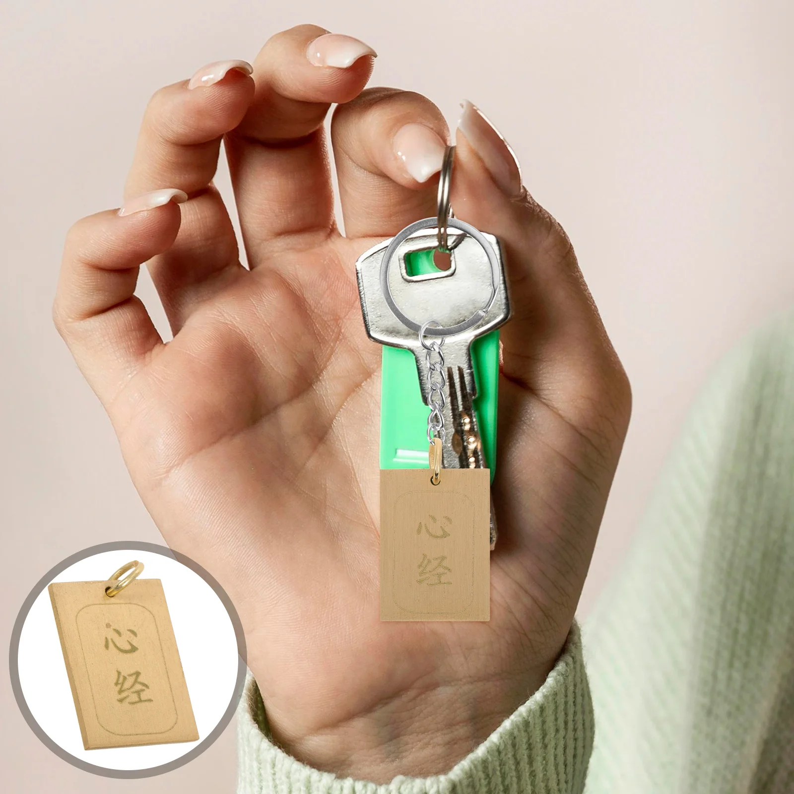 Feng Shui Keychain With Heart Sutra Brass Keychain For Good Luck Ideal Chinese Decor And Bag Pendant For Wealth And Fortune
Feng Shui Keychain With Heart Sutra Brass Keychain For Good Luck Ideal Chinese Decor And Bag Pendant For Wealth And Fortune