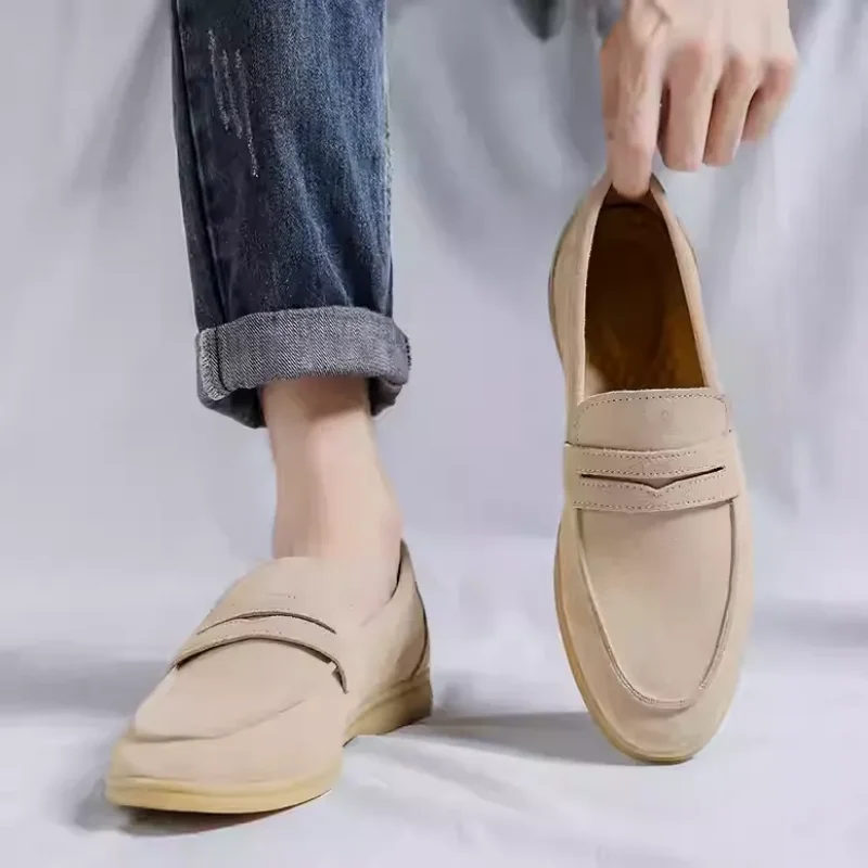 Men's Casual Shoes Cow Suede Genuine Leather Men Classic British Style Loafers Moccasins Mens Light Comfortable Driving Flats
Men's Casual Shoes Cow Suede Genuine Leather Men Classic British Style Loafers Moccasins Mens Light Comfortable Driving Flats