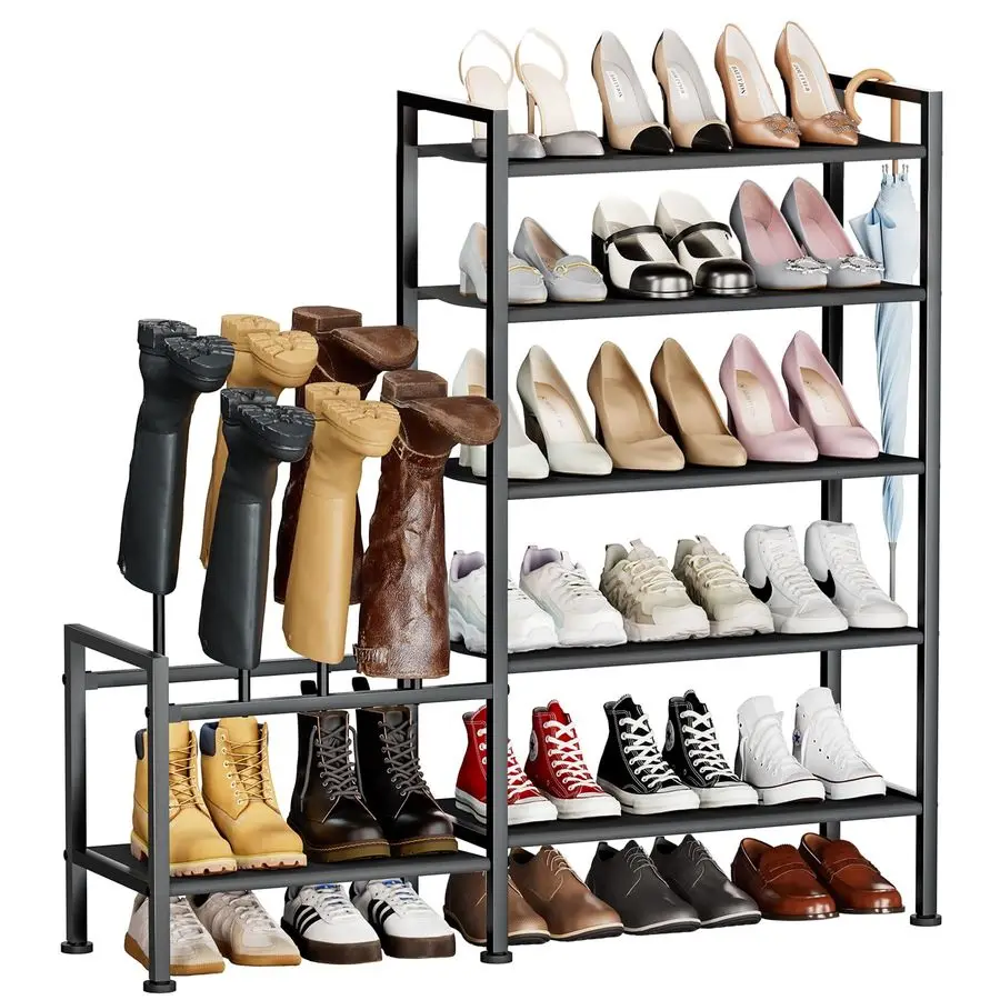 Rack Organizer and Storage 5 Tier MetalNonwoven Fabric Shoe Rack with Boot Storage amp Side Any Combination Space Saving Shoe Sh
Rack Organizer and Storage 5 Tier MetalNonwoven Fabric Shoe Rack with Boot Storage amp Side Any Combination Space Saving Shoe Sh