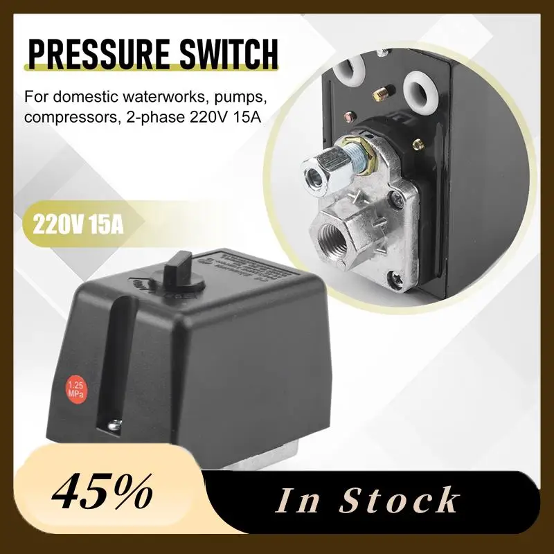 2025 Trend2-Phase 220V 15A Air Compressor Pressure 9-12Kg Pressure Switch For Compressor Air Compressors Switch Control Home Too
2025 Trend2-Phase 220V 15A Air Compressor Pressure 9-12Kg Pressure Switch For Compressor Air Compressors Switch Control Home Too