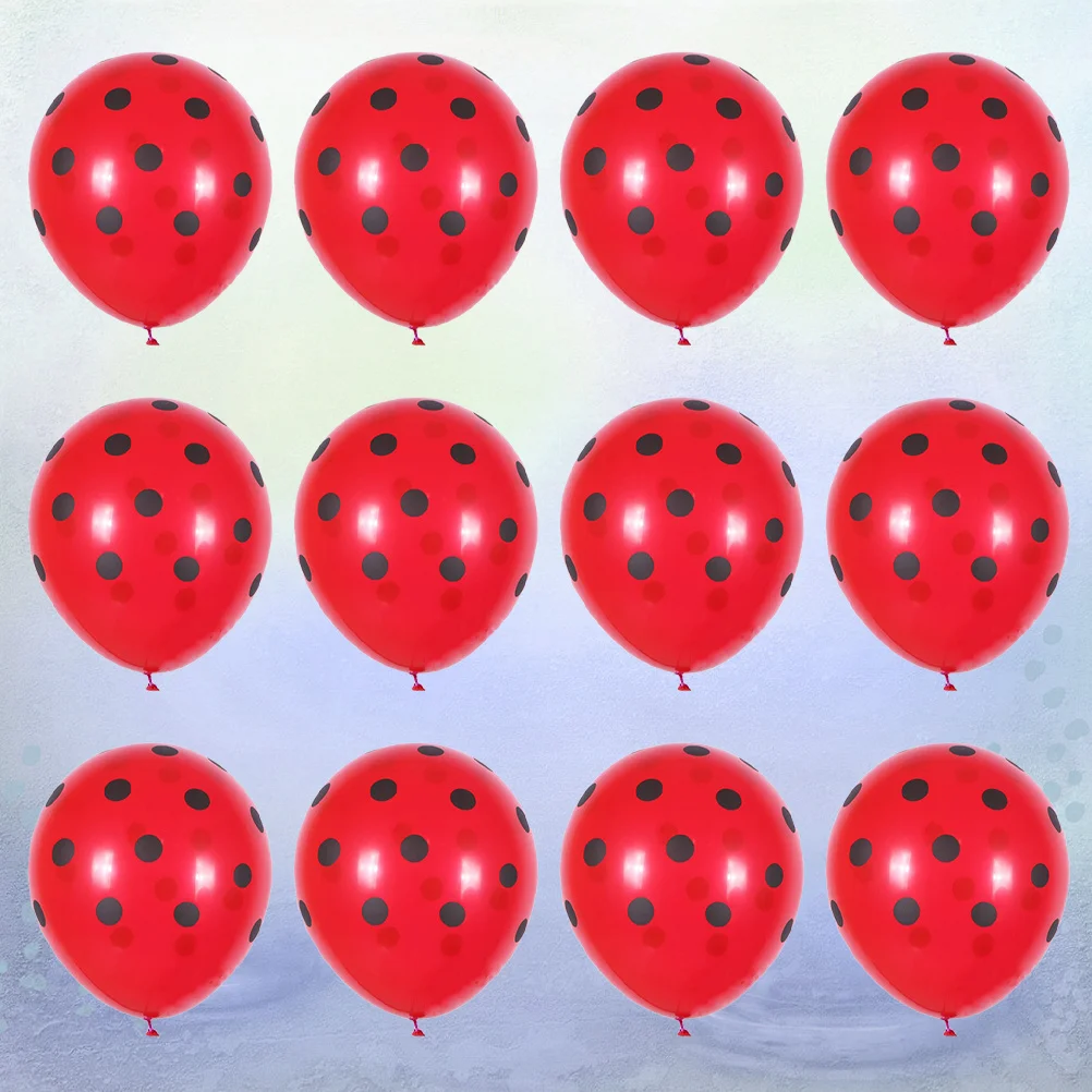 100Pcs Spot Pattern Ladybug Latex Balloons Bright Decoration Birthday Supplies Photo Props 
100Pcs Spot Pattern Ladybug Latex Balloons Bright Decoration Birthday Supplies Photo Props