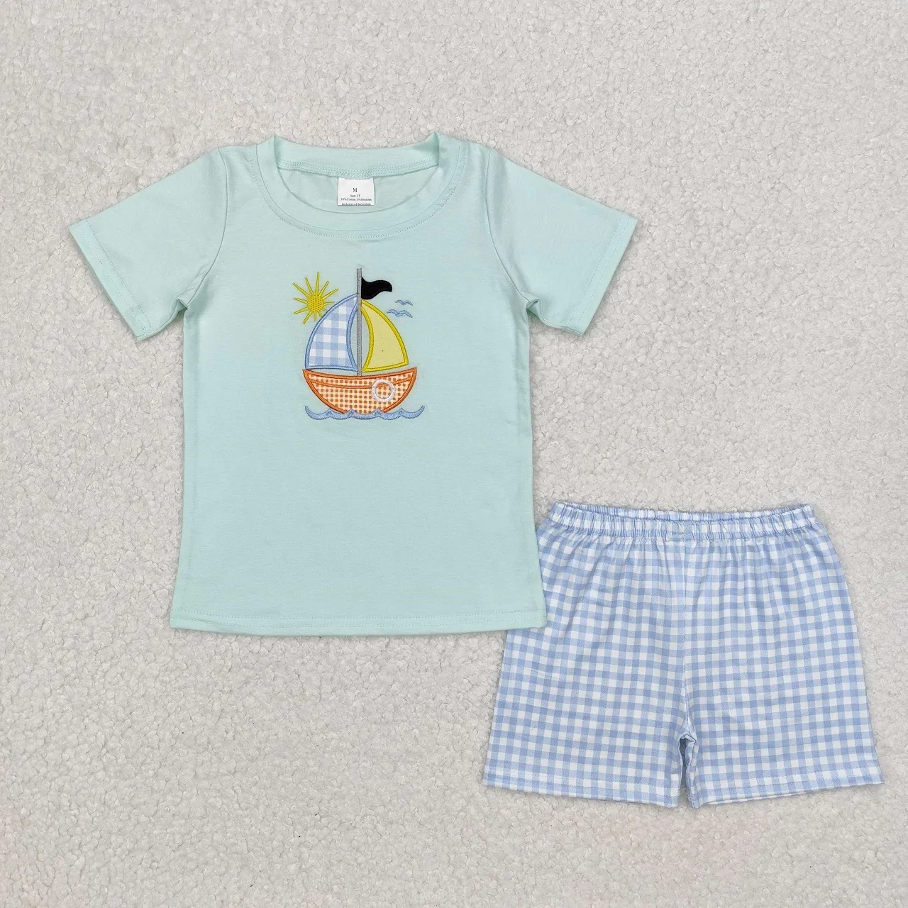 Wholesale Baby Boy Outfit Toddler Short Sleeves Boat Cotton Shirt Kids Blue Checked Shorts Children Embroidery Summer Sets
Wholesale Baby Boy Outfit Toddler Short Sleeves Boat Cotton Shirt Kids Blue Checked Shorts Children Embroidery Summer Sets