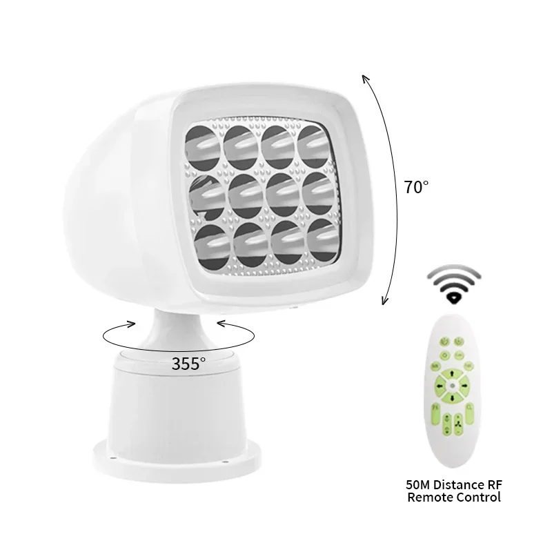 Marine 12v/30v Yacht Boat Ship Remote Control cool white Hid Led Searchlight With Wire Lamp
Marine 12v/30v Yacht Boat Ship Remote Control cool white Hid Led Searchlight With Wire Lamp