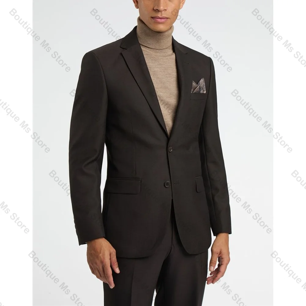 Slim Dark Brown Single Breasted Men Suit Two Pieces(Jacket+Pants) Outfits Casual Party Prom Wedding Set
Slim Dark Brown Single Breasted Men Suit Two Pieces(Jacket+Pants) Outfits Casual Party Prom Wedding Set