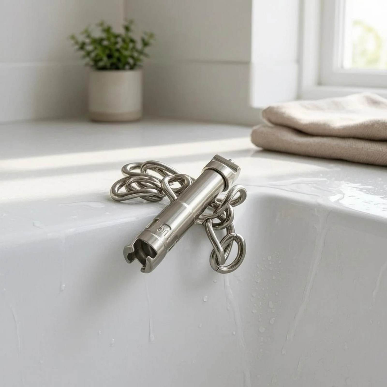 Chaintype Drain Cleaner Metal Chain Drain Cleaner Pipe Blockage Remover Silver-Colored Plumbing Tool Stainless Steel
Chaintype Drain Cleaner Metal Chain Drain Cleaner Pipe Blockage Remover Silver-Colored Plumbing Tool Stainless Steel