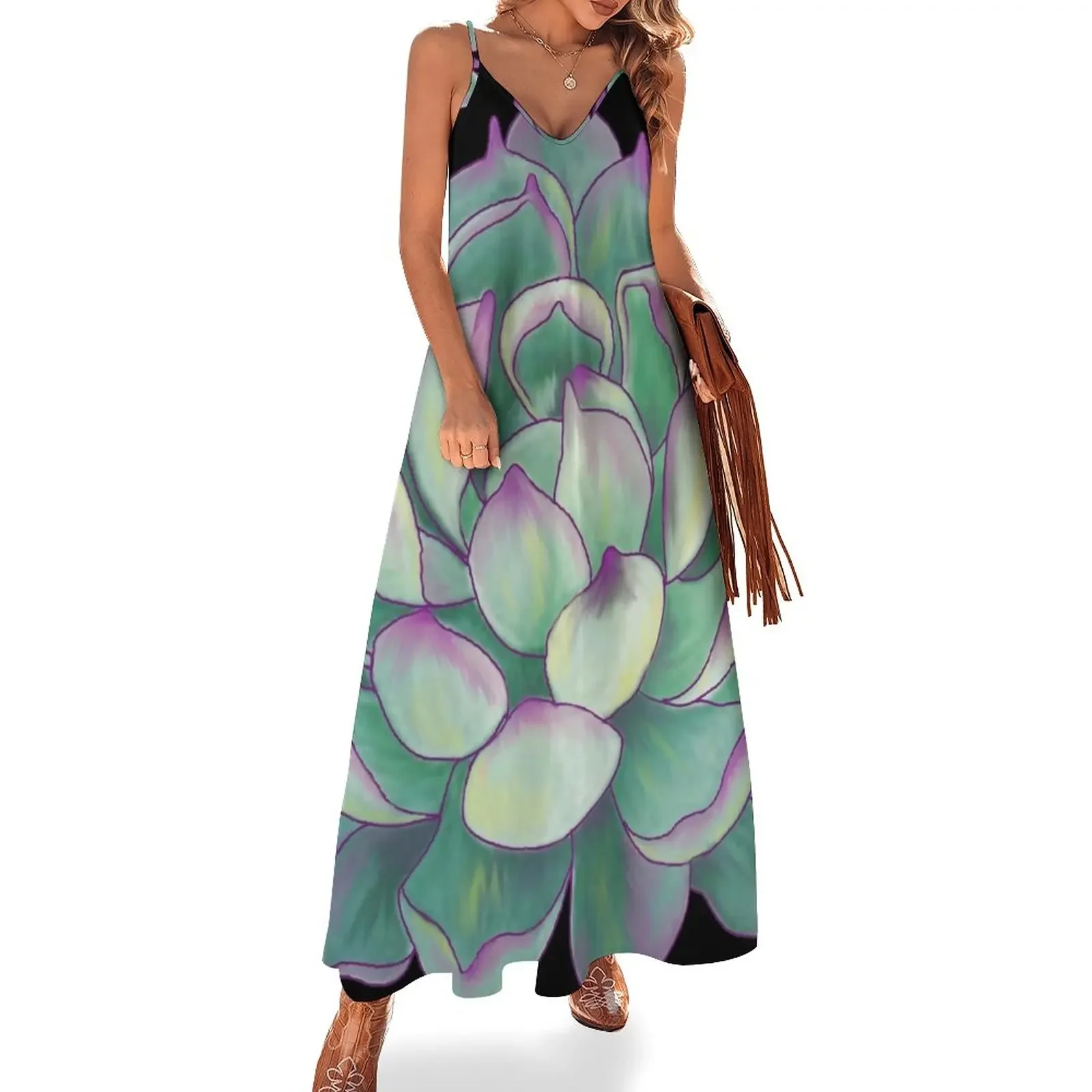 Succulent plant Sleeveless Dress elegant women's sets women's dresses luxury Summer skirt
Succulent plant Sleeveless Dress elegant women's sets women's dresses luxury Summer skirt