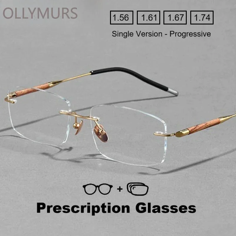 KIZN титановые деревянные очки без оправы, мужские очки для оптической близорукости и дальнозоркости, анти-УФ-асферические линзы, очки по рецепту
KIZN титановые деревянные очки без оправы, мужские очки для оптической близорукости и дальнозоркости, анти-УФ-асферические линзы, очки по рецепту