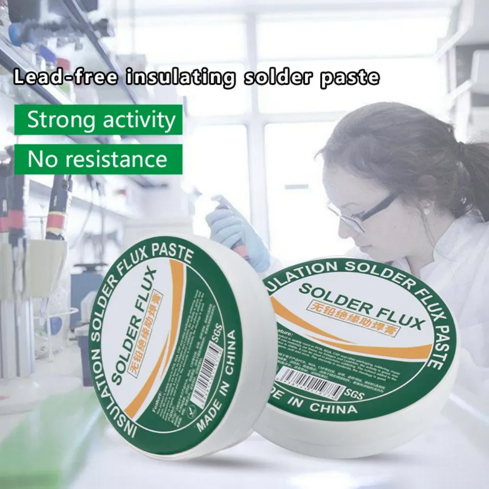 40g Lead-Free Rosin Soldering Paste Flux Environmental Protection High Active Solder Flux for Electronics Repair
40g Lead-Free Rosin Soldering Paste Flux Environmental Protection High Active Solder Flux for Electronics Repair