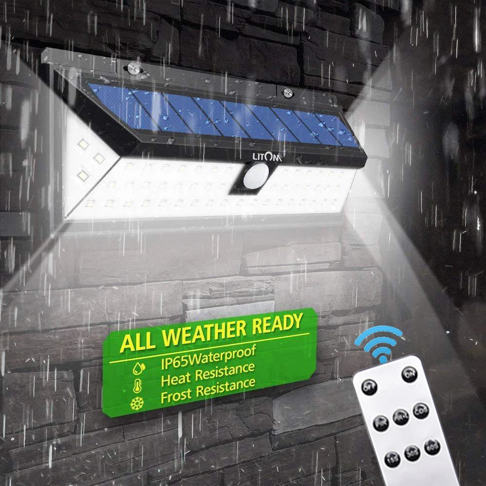 Solar Light Outdoor Remote Control Wall Lamp Motion Sensor Street Light 248 Led Built in Battery Powered Sunlight Waterproof ABS
Solar Light Outdoor Remote Control Wall Lamp Motion Sensor Street Light 248 Led Built in Battery Powered Sunlight Waterproof ABS
