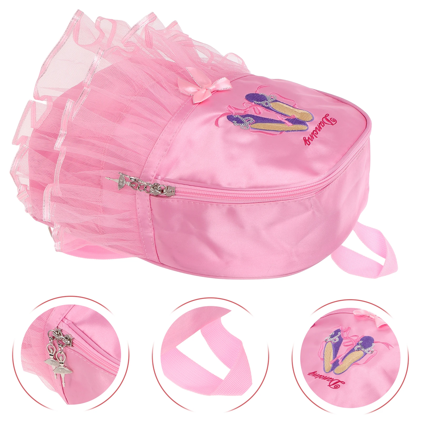 Ballet Tutu Dress Backpack for Girls Lightweight Dance Bag with Detachable Straps Pink Gymnastics Class Nursery School Fashion 
Ballet Tutu Dress Backpack for Girls Lightweight Dance Bag with Detachable Straps Pink Gymnastics Class Nursery School Fashion
