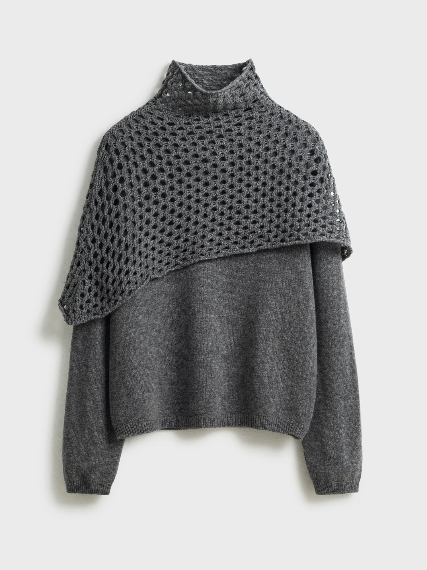 Комплект из двух предметов: свитер с вырезами и цветочным узором из 100% шерсти и накидка на плечи Ji Qirui Xi 00 – модный повседневный комплект для города
Комплект из двух предметов: свитер с вырезами и цветочным узором из 100% шерсти и накидка на плечи Ji Qirui Xi 00 – модный повседневный комплект для города