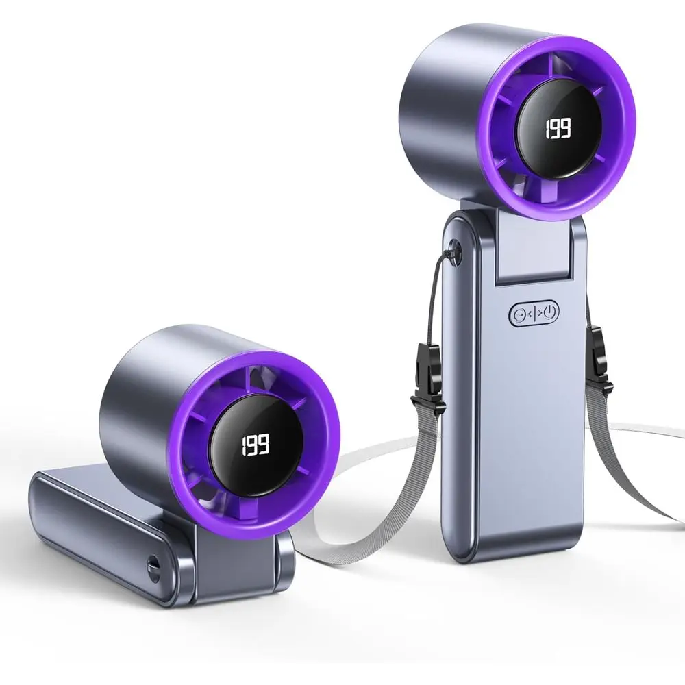 Portable High-Speed Handheld Fan with 24H Cooling, 5500mAh Battery, Ideal for Travel and Beach, Unisex, Grey
Portable High-Speed Handheld Fan with 24H Cooling, 5500mAh Battery, Ideal for Travel and Beach, Unisex, Grey