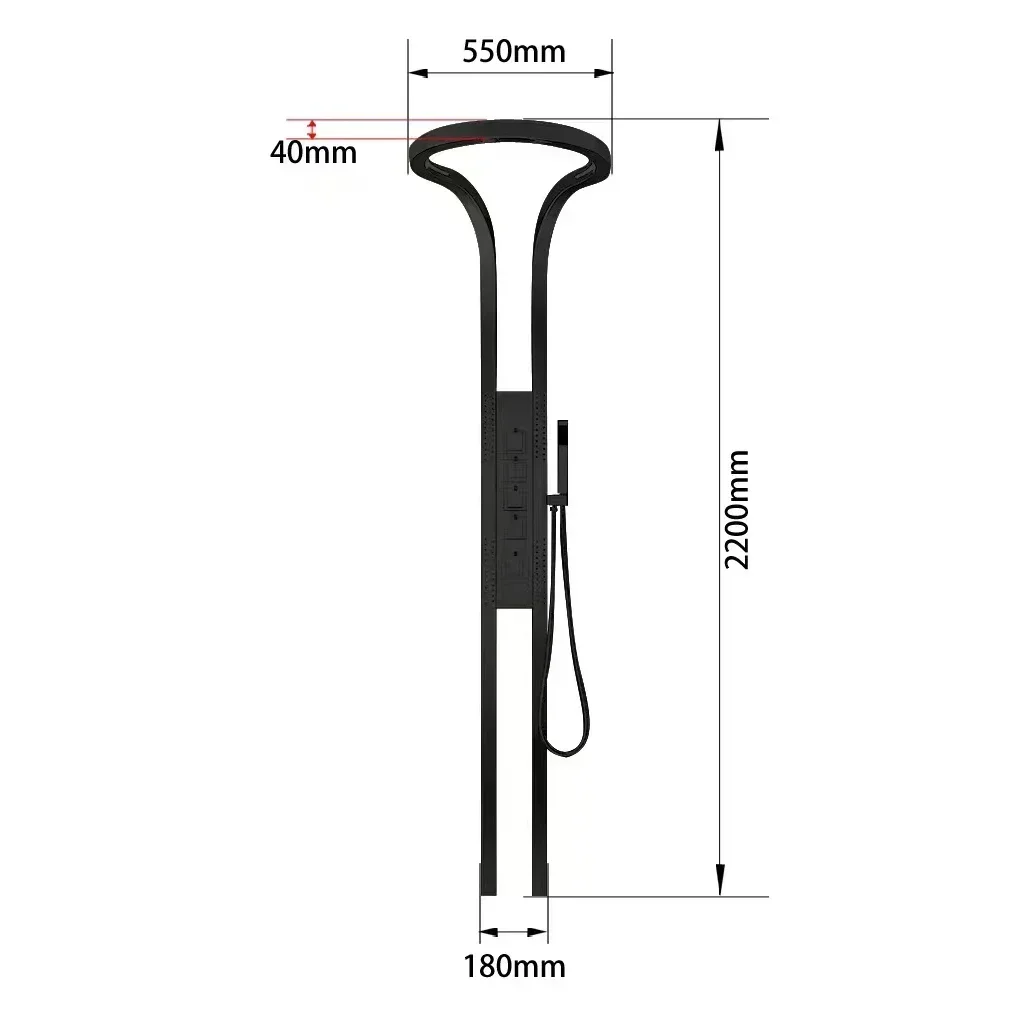 Excellent Quality Hot selling black wall mounted multifunctional bathroom waterfall shower head set system panel
Excellent Quality Hot selling black wall mounted multifunctional bathroom waterfall shower head set system panel