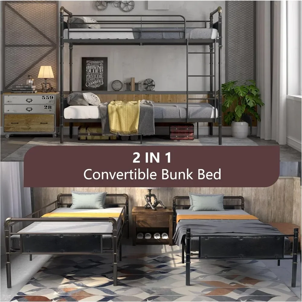 l L Lit Superposé En Métal 2 En 1 Pour Enfants Et Adultes, Lits Superposés Jumeaux Convertibles, L
l L Lit Superposé En Métal 2 En 1 Pour Enfants Et Adultes, Lits Superposés Jumeaux Convertibles, L