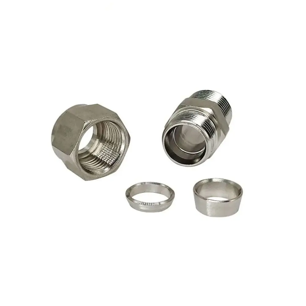 1Pcs 1/8" 1/4" 3/8" 1/2" Male Thread to 3-16mm OD Quick Fitting Stainless Steel Double Ferrule Tube Connector 304 SS
1Pcs 1/8" 1/4" 3/8" 1/2" Male Thread to 3-16mm OD Quick Fitting Stainless Steel Double Ferrule Tube Connector 304 SS