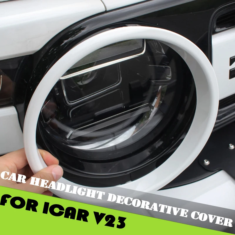 Car Front Headlight Decorative Cover Fit for Chery ICAR V23 Modified Car Headlight Circle and Eyebrow Decorative Frame
Car Front Headlight Decorative Cover Fit for Chery ICAR V23 Modified Car Headlight Circle and Eyebrow Decorative Frame