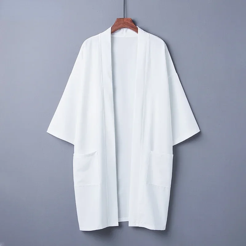 Kimono Hombre Japanese Obi Male Yukata Men's Haori Loose Streetwear Kimono Mujer Samurai Costume Clothing Yukata Asian Clothes
Kimono Hombre Japanese Obi Male Yukata Men's Haori Loose Streetwear Kimono Mujer Samurai Costume Clothing Yukata Asian Clothes