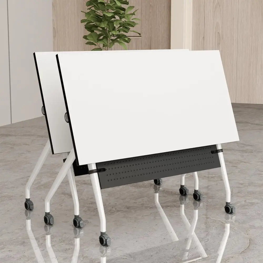 Table, Folding Conference Room Tables Office Table Flip Top Mobile Meeting Training Tables with Wheels, Seminar Boardroom Table
Table, Folding Conference Room Tables Office Table Flip Top Mobile Meeting Training Tables with Wheels, Seminar Boardroom Table