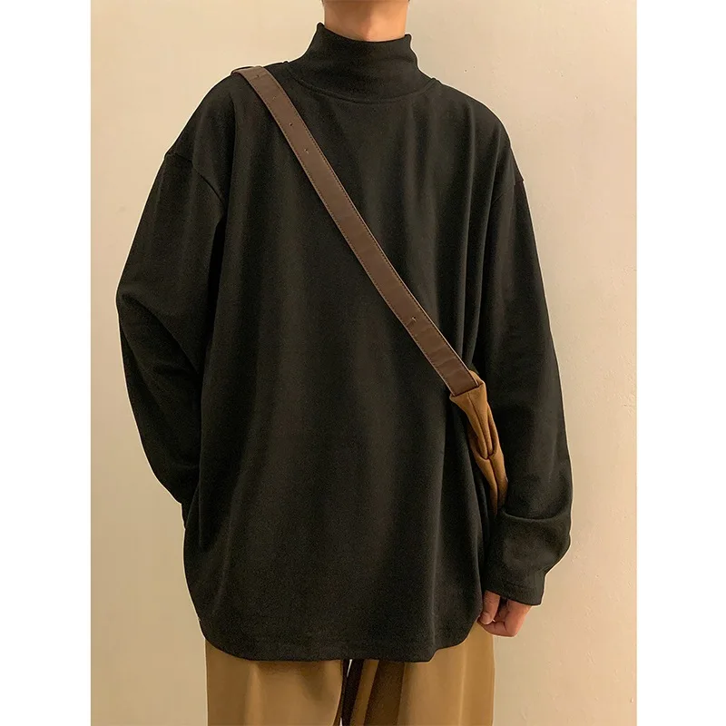 TRSYPHXM new Men's base shirt, long sleeved shirt, loose fitting sweatshirt for spring and autumn, T-shirt, semi high neck shirt
TRSYPHXM new Men's base shirt, long sleeved shirt, loose fitting sweatshirt for spring and autumn, T-shirt, semi high neck shirt