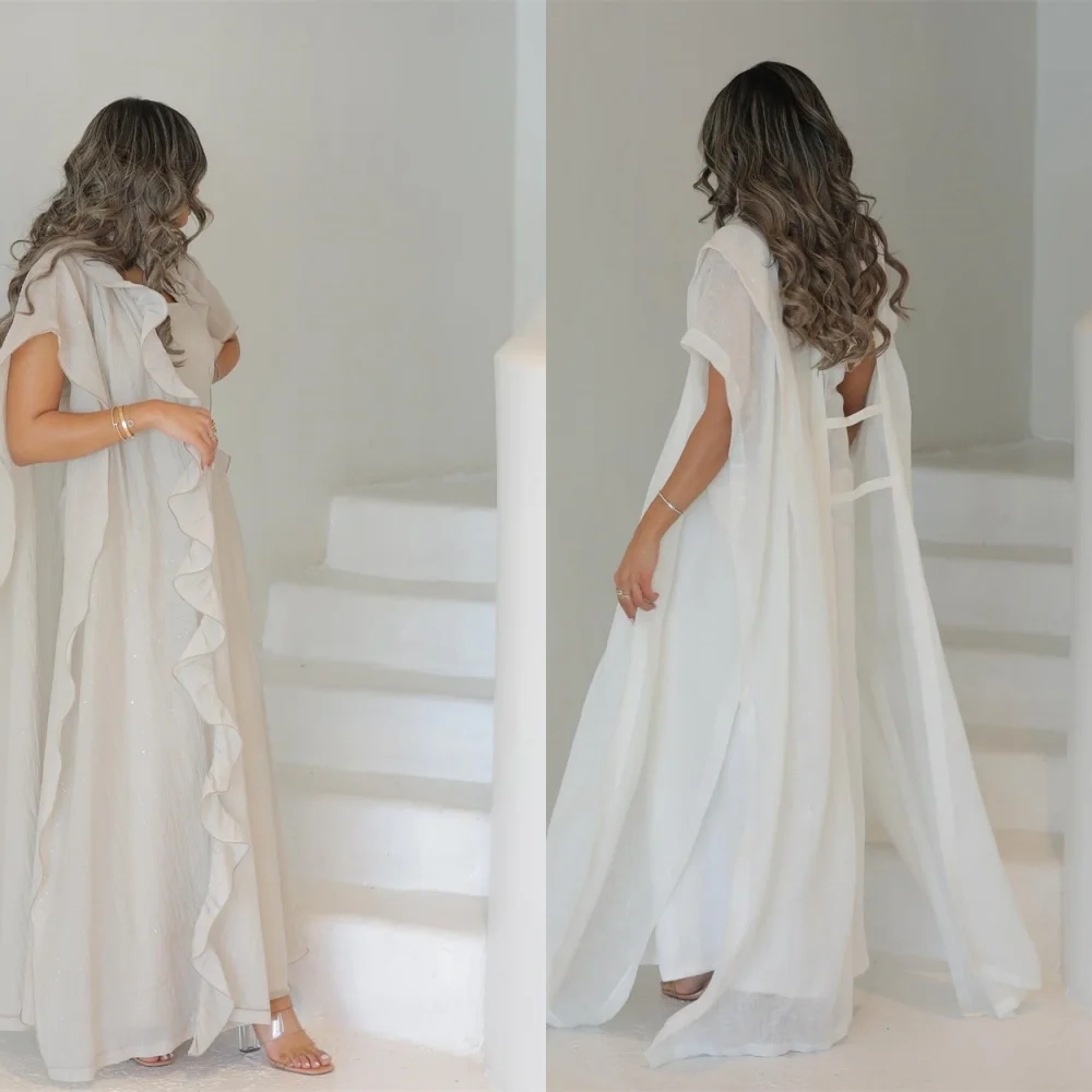 Customized Formal Ivory Jersey Evening Dress Classic Strapless Short Sleeves Backless Open Back Shawl Bespoke Occasio
Customized Formal Ivory Jersey Evening Dress Classic Strapless Short Sleeves Backless Open Back Shawl Bespoke Occasio
