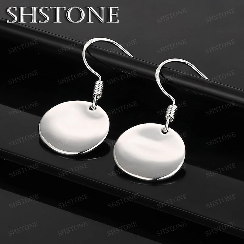 925 Sterling Silver Smooth Circular Drop Earring For Woman Man Birthday Party Valentine's Day Silver Jewelry Gift Accessories
925 Sterling Silver Smooth Circular Drop Earring For Woman Man Birthday Party Valentine's Day Silver Jewelry Gift Accessories