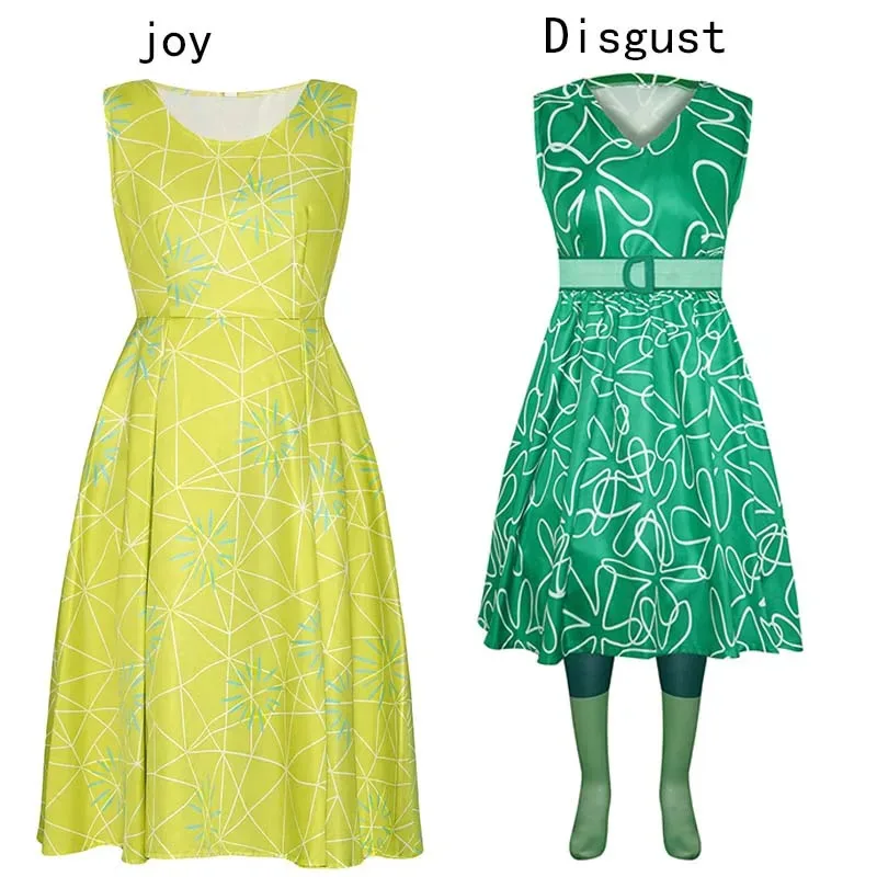 Movie Joy Disgust Cosplay Costume for Women Dress Halloween Costume Joy Disgust Outfits for Girls Women Role Play
Movie Joy Disgust Cosplay Costume for Women Dress Halloween Costume Joy Disgust Outfits for Girls Women Role Play