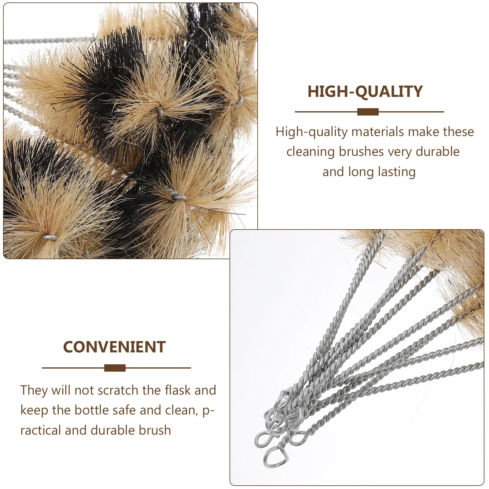 10Pcs Durable Laboratory Flask Brush Practical Useful Cleaner Brush for Experiment Flask Cleaning with Hanging Loop
10Pcs Durable Laboratory Flask Brush Practical Useful Cleaner Brush for Experiment Flask Cleaning with Hanging Loop