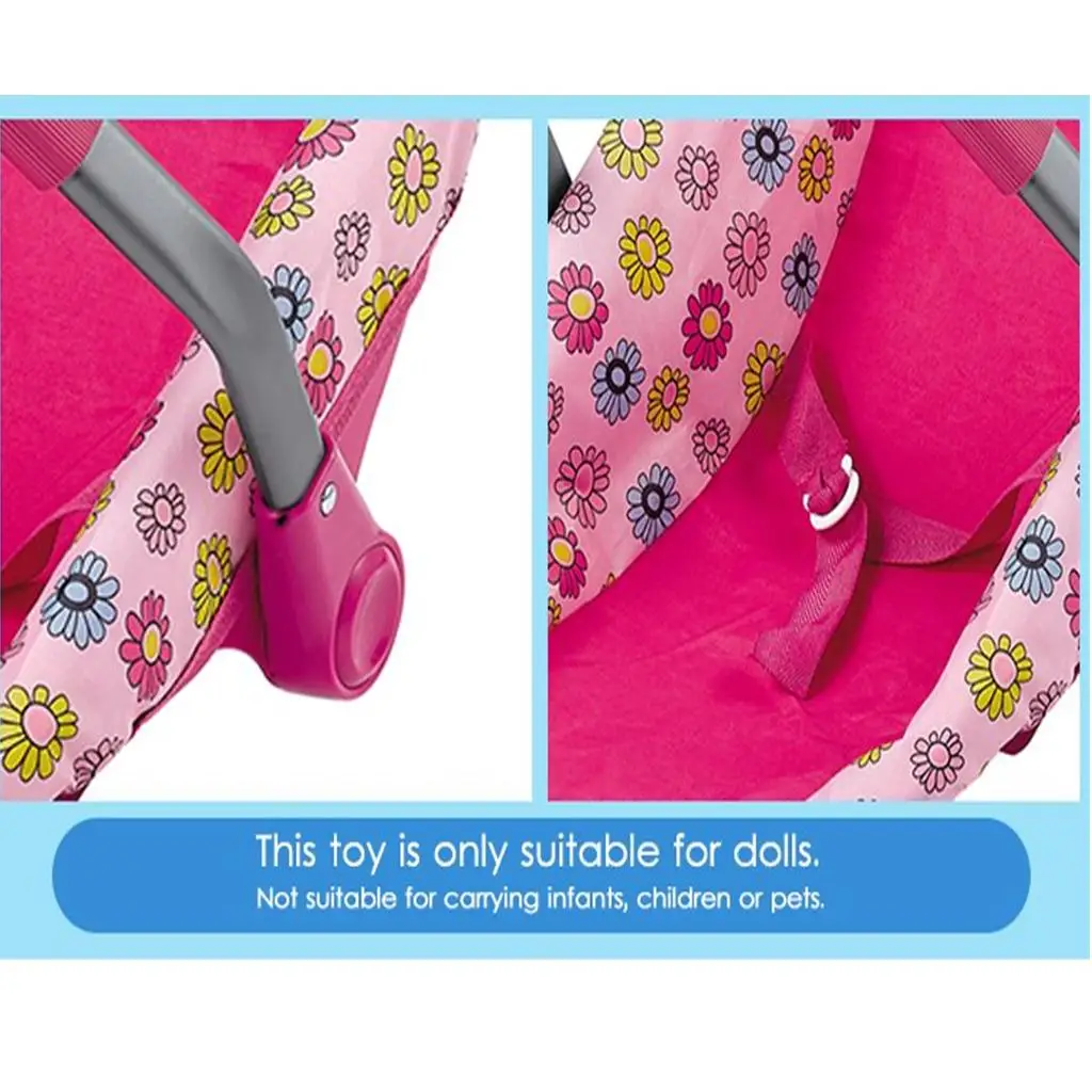 Kids Pretend Play Realistic Doll Car Seat Removable Washable Stroller Accessory for Miniature Dollhouse Furniture
Kids Pretend Play Realistic Doll Car Seat Removable Washable Stroller Accessory for Miniature Dollhouse Furniture