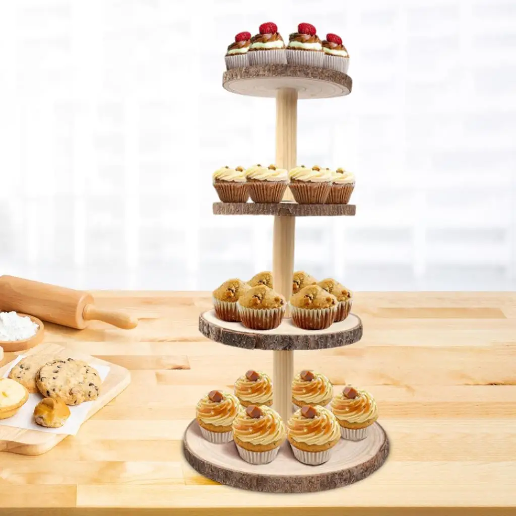 Wood Cupcake Stand Holder, Dessert Display Stand, Rustic Wood Cake Stand for Birthday Party, Table Centerpiece Decoration
Wood Cupcake Stand Holder, Dessert Display Stand, Rustic Wood Cake Stand for Birthday Party, Table Centerpiece Decoration