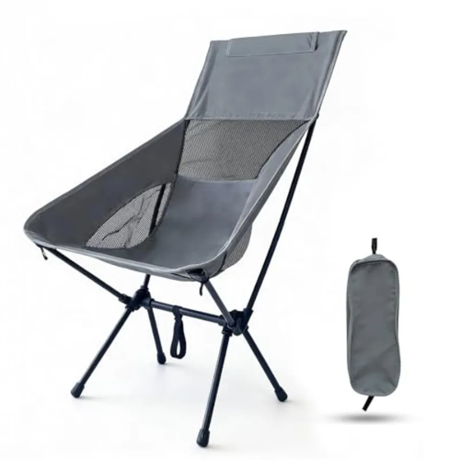 Ultralight High-Back Camping Chair - Portable Folding Backpacking Chair with Anti-Slip Abrasion Resistant feet Supports up to 2
Ultralight High-Back Camping Chair - Portable Folding Backpacking Chair with Anti-Slip Abrasion Resistant feet Supports up to 2