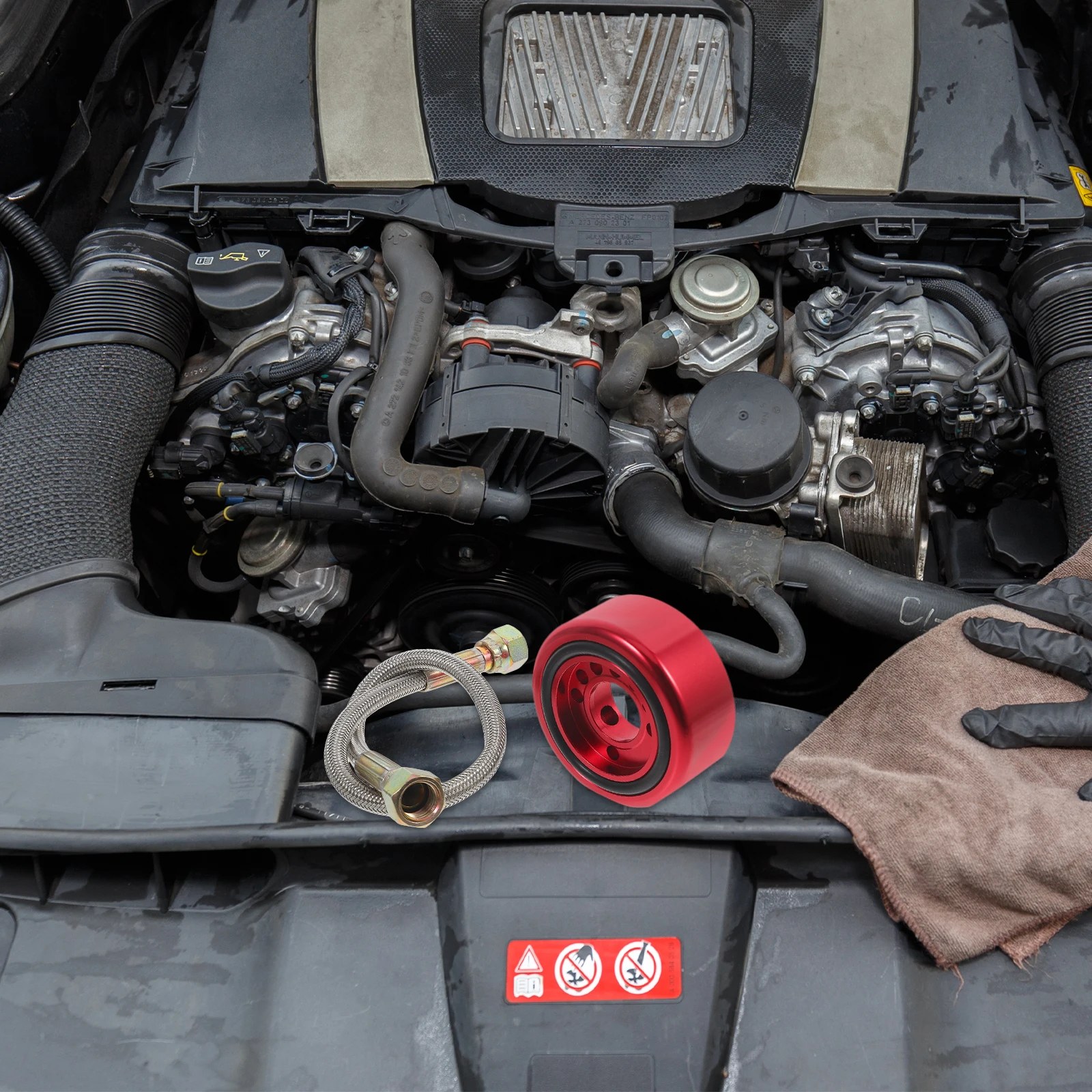 Oil Temperature Gauge Accessories Car Cooler Sandwich Plate Organic Red Aluminum Alloy
Oil Temperature Gauge Accessories Car Cooler Sandwich Plate Organic Red Aluminum Alloy