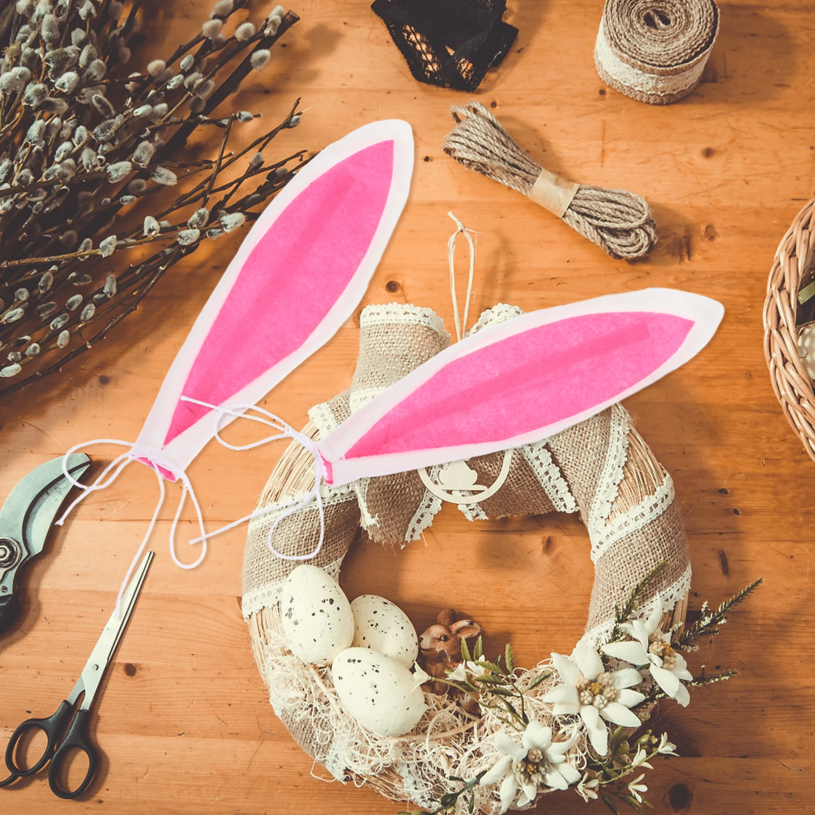 Easter Bunny Wreath DIY Decor Rabbit Ears Garland Soft Flannel Home Party Supplies Holiday Decorations Festive Accessories
Easter Bunny Wreath DIY Decor Rabbit Ears Garland Soft Flannel Home Party Supplies Holiday Decorations Festive Accessories