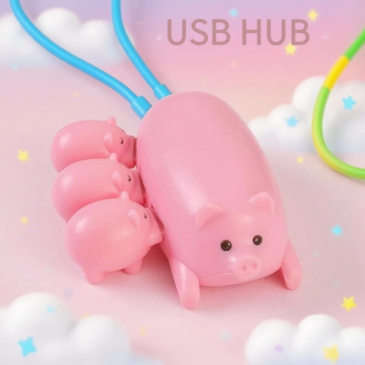 Kawaii Creative Cartoon Pink Pig 3 Port USB 2.0 Hub Splitter Cute Shape 1 tow 3 USB Docking Station For PC Laptop Accessories
Kawaii Creative Cartoon Pink Pig 3 Port USB 2.0 Hub Splitter Cute Shape 1 tow 3 USB Docking Station For PC Laptop Accessories