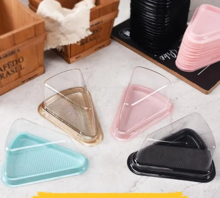 4 Colors Transparent Plastic Cake Box Cheese Triangle Cakes Boxes Blister Restaurant Dessert Packaging ni428
4 Colors Transparent Plastic Cake Box Cheese Triangle Cakes Boxes Blister Restaurant Dessert Packaging ni428