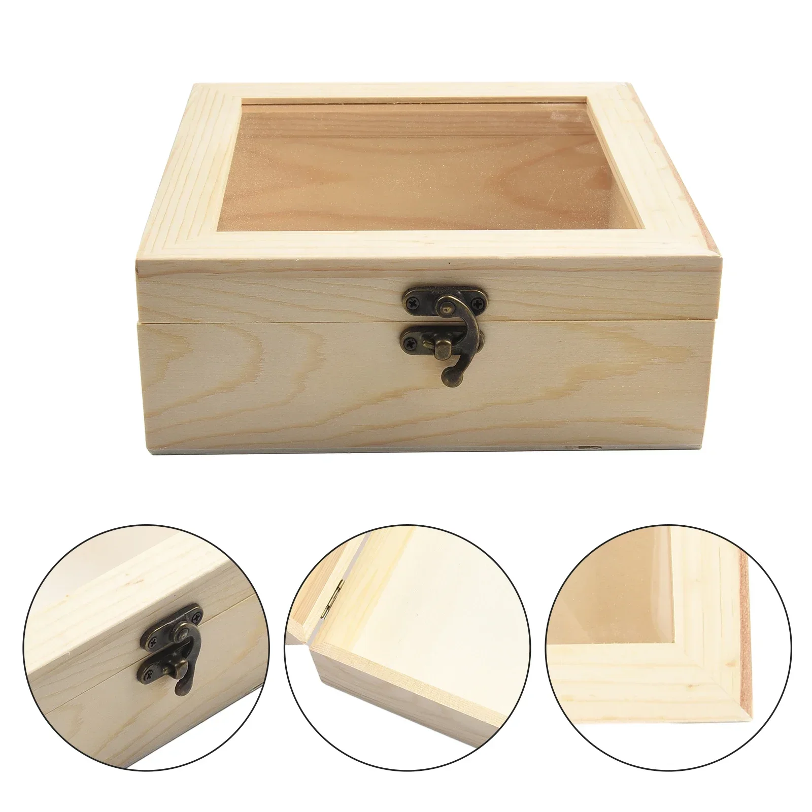 Treasure Chest Storage Box Hinged Jewelry Box Personalizing Souvenir Wooden Box 1pcs Acrylic Container Brand New
Treasure Chest Storage Box Hinged Jewelry Box Personalizing Souvenir Wooden Box 1pcs Acrylic Container Brand New