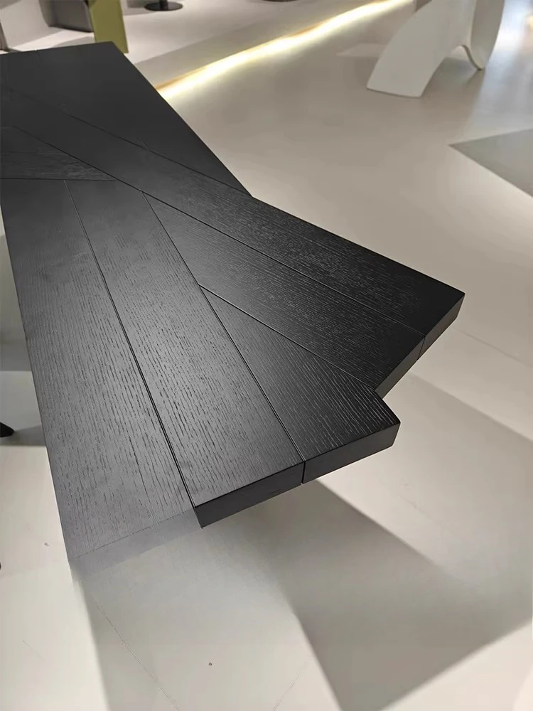 Письменный стол из массива дерева, средневековое творчество, веерообразная форма специальной формы, черный письменный стол, высококачественное домашнее использование.
Письменный стол из массива дерева, средневековое творчество, веерообразная форма специальной формы, черный письменный стол, высококачественное домашнее использование.