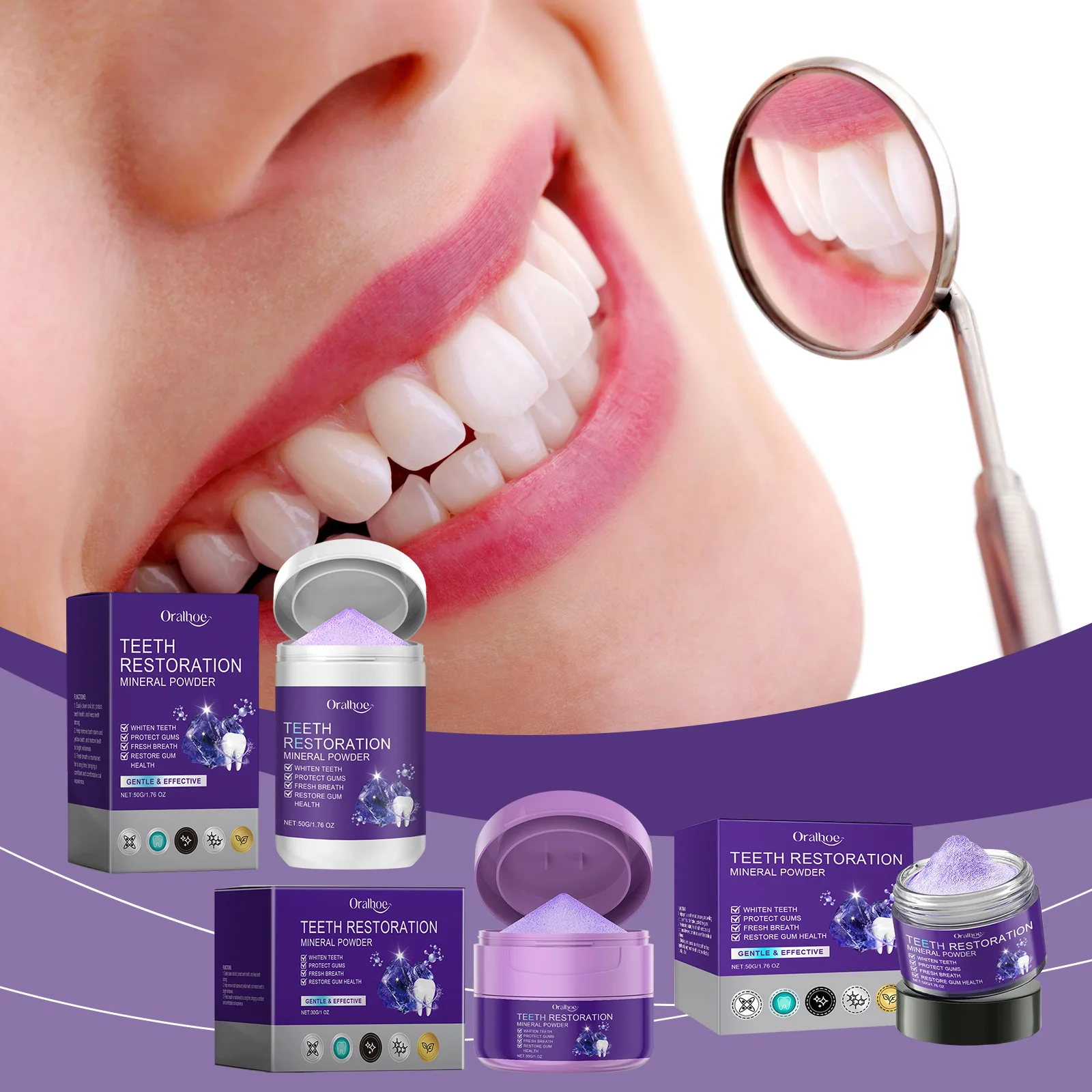Deep Cleaning Teeth Whitening Powder for Enamel Safe Oral Care with Mint Freshness Strengthen Teeth And Gums Tooth Repai
Deep Cleaning Teeth Whitening Powder for Enamel Safe Oral Care with Mint Freshness Strengthen Teeth And Gums Tooth Repai