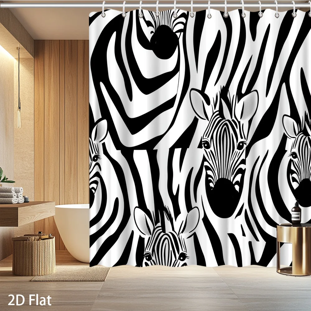 Zebra Shower Curtain – Bold Black & White Print, Waterproof Polyester, 72x72 / 72x84 / 60x72 Inch, Modern Bathroom Decor
Zebra Shower Curtain – Bold Black & White Print, Waterproof Polyester, 72x72 / 72x84 / 60x72 Inch, Modern Bathroom Decor
