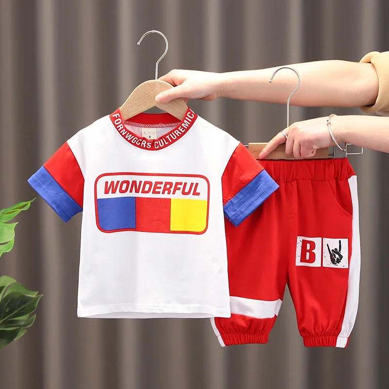 New Summer Baby Girls Clothes Suit Children Boys Sports T-Shirt Shorts 2Pcs/Set Toddler Fashion Casual Clothing Kids Tracksuits
New Summer Baby Girls Clothes Suit Children Boys Sports T-Shirt Shorts 2Pcs/Set Toddler Fashion Casual Clothing Kids Tracksuits