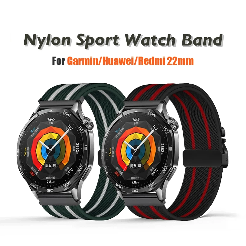 22mm Nylon Sports Strap for Huawei Watch GT5 GT4 46mm Braided Soft Band for Huawei Watch GT5 Pro/Watch 4 Pro Bracelet Correa
22mm Nylon Sports Strap for Huawei Watch GT5 GT4 46mm Braided Soft Band for Huawei Watch GT5 Pro/Watch 4 Pro Bracelet Correa