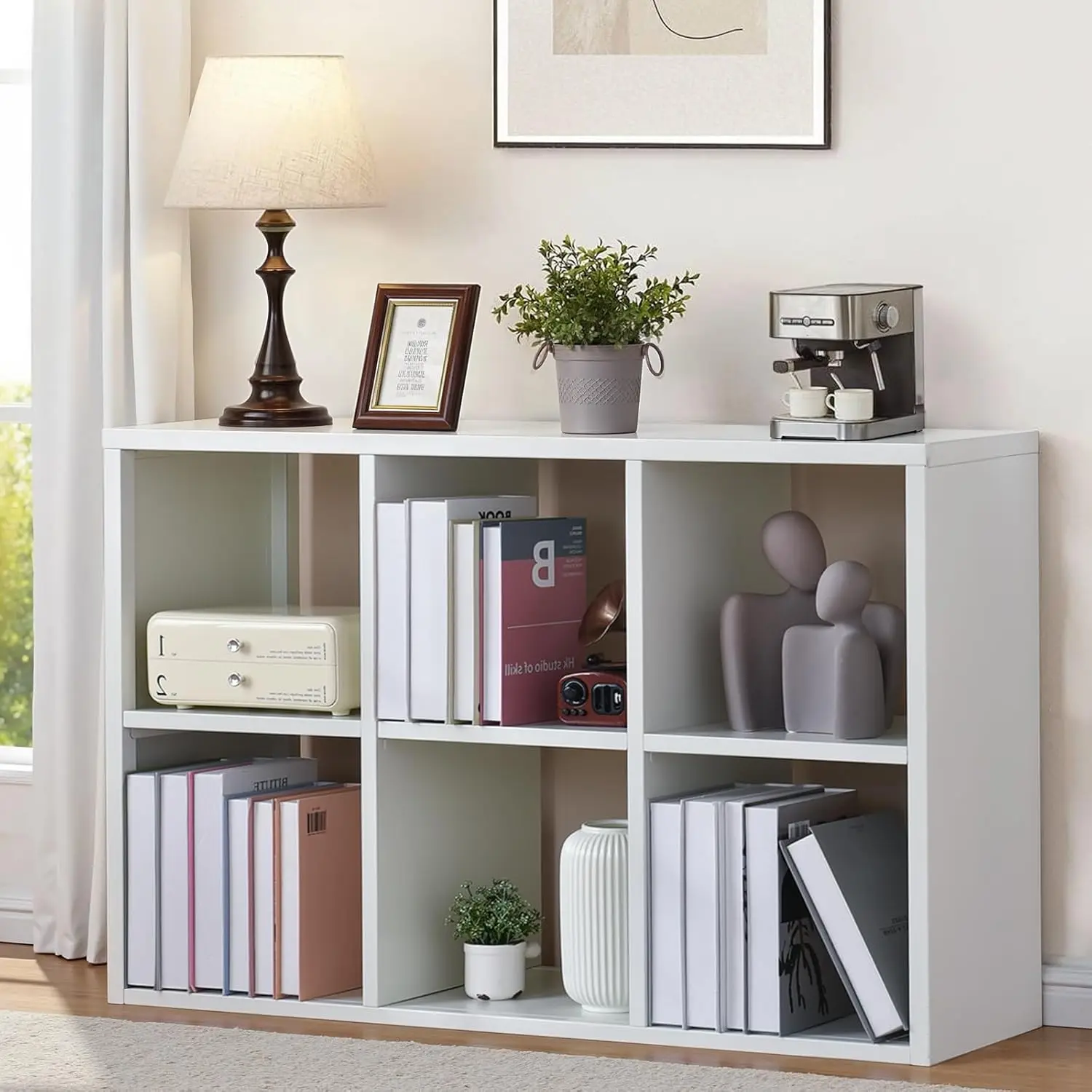 6 Cube Storage Organizer, Black Bookshelf With Storage, 2 Tier Storage Cubes,Freestanding Storage Organizer With, Customized
6 Cube Storage Organizer, Black Bookshelf With Storage, 2 Tier Storage Cubes,Freestanding Storage Organizer With, Customized