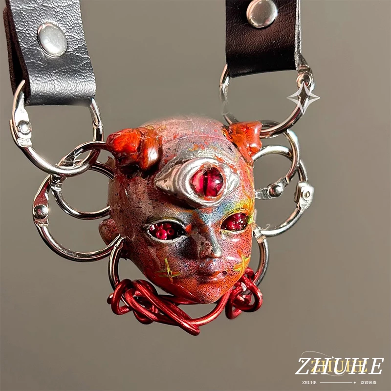 ZHUHE Волшебное ожерелье для детского лица, новый готический стиль для мужчин и женщин, ювелирные аксессуары, праздничные подарки для подруг
ZHUHE Волшебное ожерелье для детского лица, новый готический стиль для мужчин и женщин, ювелирные аксессуары, праздничные подарки для подруг