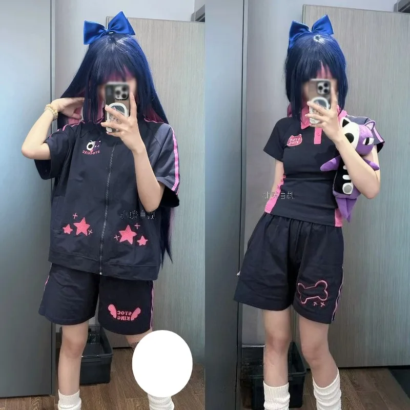 Anime Cosplay Costume Stocking Anarchy Kawaii Cute Sportswear Summer Suit for Women Halloween Carnival Party Roleplay Outfit
Anime Cosplay Costume Stocking Anarchy Kawaii Cute Sportswear Summer Suit for Women Halloween Carnival Party Roleplay Outfit