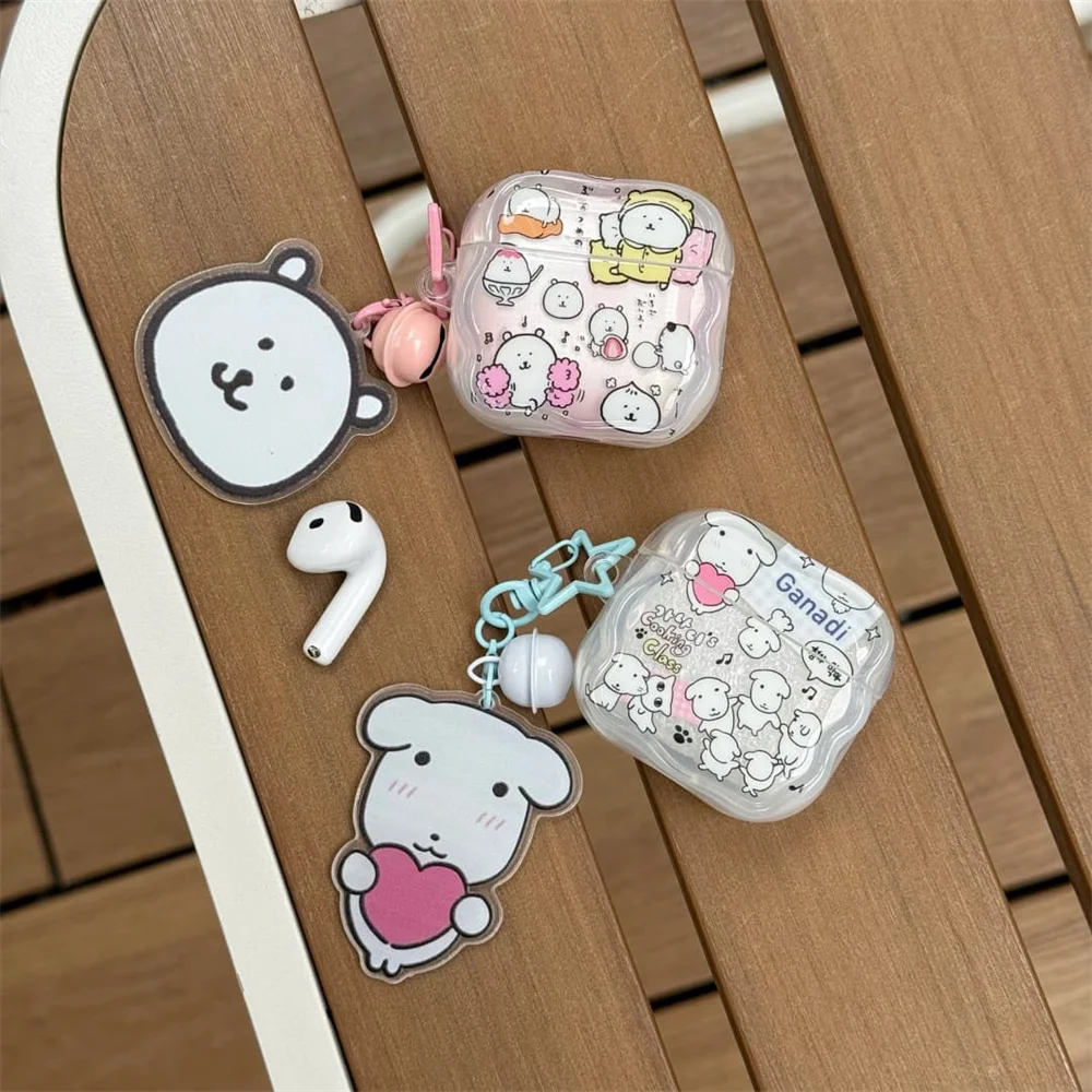 Korean Cute Puppy Bear Silicone Earphone Case Cove for Apple Airpods 4 3 2 Pro 2 4 Pro 3 Funda With Charm Pro3 2 Headphone Cases
Korean Cute Puppy Bear Silicone Earphone Case Cove for Apple Airpods 4 3 2 Pro 2 4 Pro 3 Funda With Charm Pro3 2 Headphone Cases