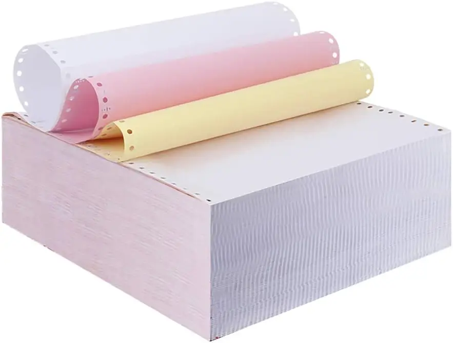 3-Ply Carbonless Computer Paper 9.5x11, 333 Sets for Dot Matrix Printers, White/Pink/Yellow
3-Ply Carbonless Computer Paper 9.5x11, 333 Sets for Dot Matrix Printers, White/Pink/Yellow
