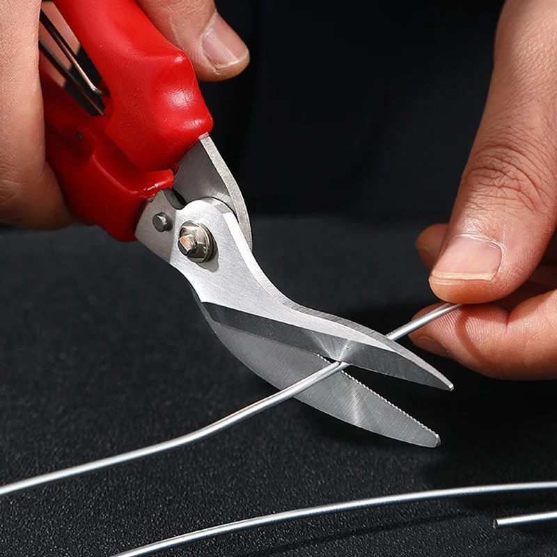 Iron Sheet Scissors Professional Industrial Shears Scissors Tin Snips For Metal Sheet PVC Pipe Electric Cable Wire Cutting
Iron Sheet Scissors Professional Industrial Shears Scissors Tin Snips For Metal Sheet PVC Pipe Electric Cable Wire Cutting