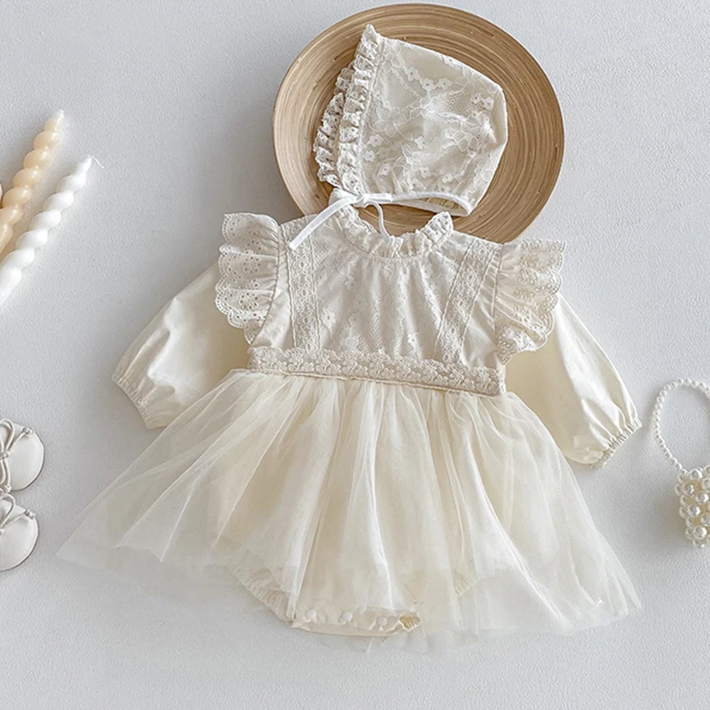 2025 New Autumn 0-24M Children Clothes Infant Baby Girls Jumpsuit Long Sleeved Cotton Lace Splicing Toddler Baby Girl Romper
2025 New Autumn 0-24M Children Clothes Infant Baby Girls Jumpsuit Long Sleeved Cotton Lace Splicing Toddler Baby Girl Romper
