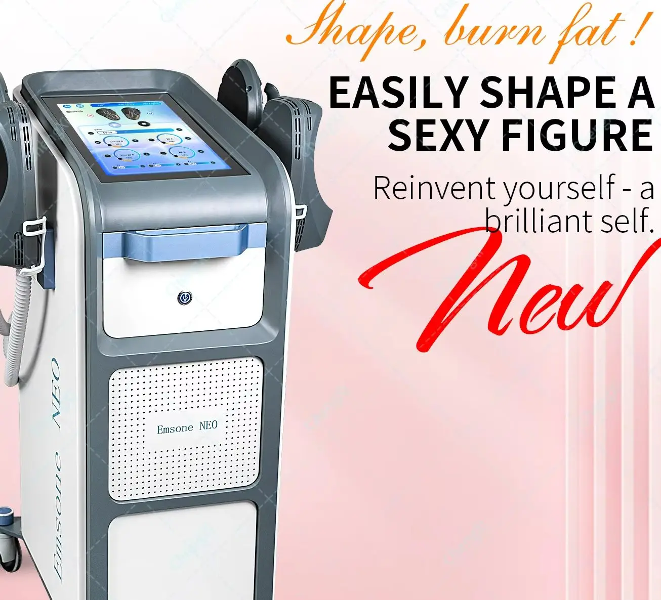 Vertical EMSone NEO Body Shaping Electromagnetic Slimming 6500W High Power EMSone NEO Home Weight Loss Machine for Home and Salo
Vertical EMSone NEO Body Shaping Electromagnetic Slimming 6500W High Power EMSone NEO Home Weight Loss Machine for Home and Salo