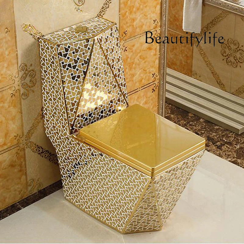 Golden Toilet Ceramic Super Swirling-Style Water-Saving Deodorant Luxury Toilet Color Toilet
Golden Toilet Ceramic Super Swirling-Style Water-Saving Deodorant Luxury Toilet Color Toilet