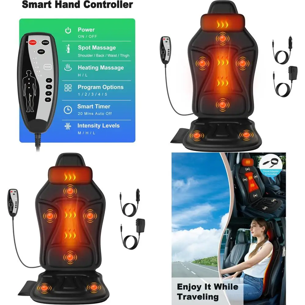 Heated Massage Chair Pad with 2 Heat Levels, 6 Vibration Modes for Seniors, Office & Home Use, Pain and Fatigue Relief
Heated Massage Chair Pad with 2 Heat Levels, 6 Vibration Modes for Seniors, Office & Home Use, Pain and Fatigue Relief